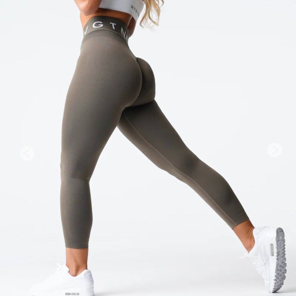 NVGTN Olive Sport Seamless Leggings size L NWT